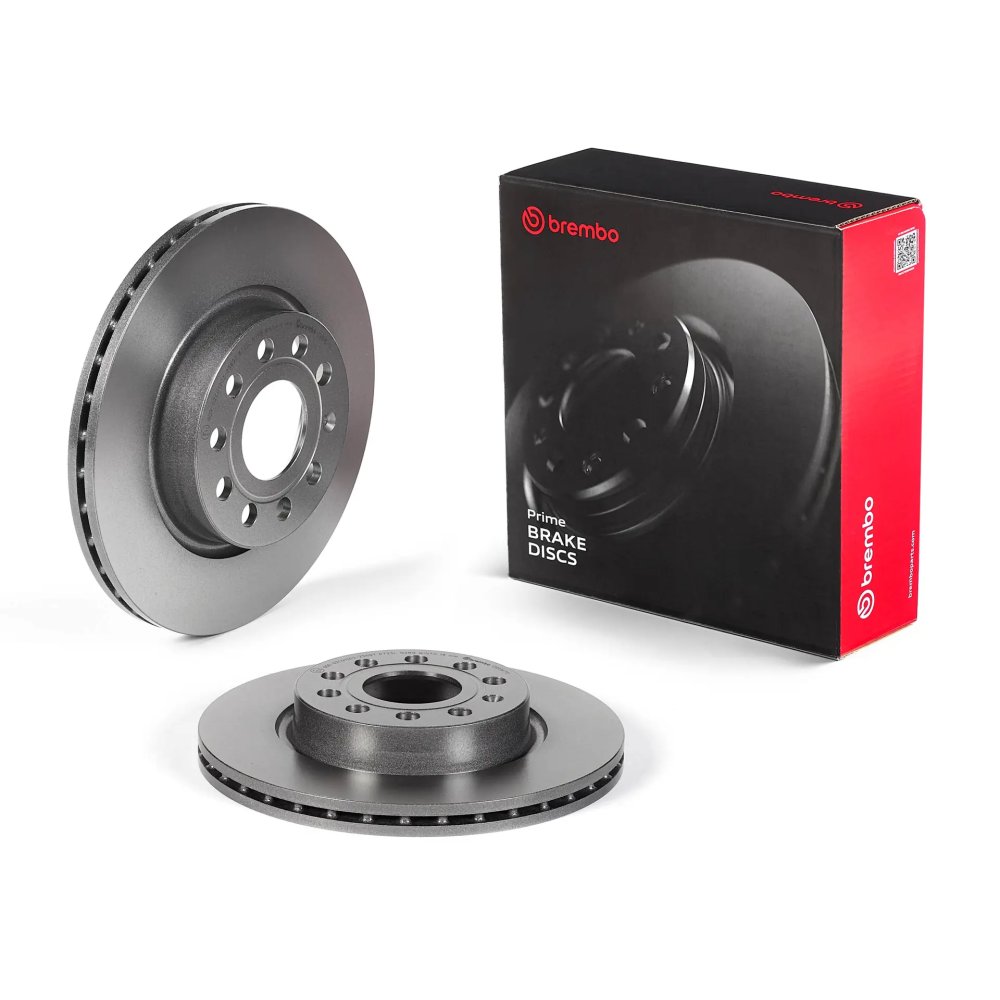 BREMBO 09916711 | FREN DISKI ON (HAVALI) (KAPLAMALI) A3 03-13 OCTAVIA I II GOLF VI VII JETTA III IV  (280 MM)